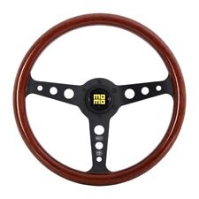 Momo Heritage Indy Black Wood 350mm Steering Wheel New Genuine