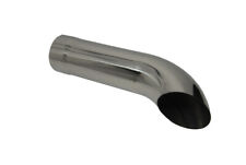 Exhaust Tip 1.75 Dia X 8.00 Long 1.75 Inlet Wc175-175-td Turn Down Chrome Pla