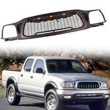 Front Bumper Grill Honeycomb Grille For 2001-2004 Toyota Tacoma Wamber Lights