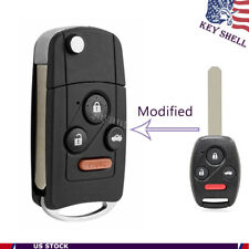 Replacement Modified Flip Remote Case For 2005 - 2015 Honda Pilot Key Shell Fob
