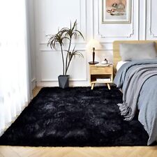 Shag Area Rugmodern Plush Fluffy Rugs For Bedroom Living Roomsoft Faux Fur Rug