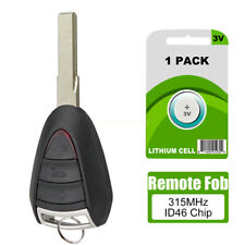 For Porsche Boxster S Cayenne Cayman 911 987 996 997 Remote Car Key Fob 3b Chip