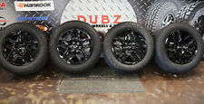 Barely Used Set Of Gloss Black 20 Oem Chevy Trailboss Wheels And Tires 5913