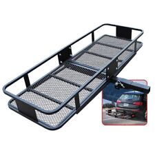 500lbs Folding Hitch-mount Cargo Carrier Luggage Carrier Basket For Suv 60x21x6