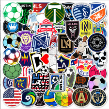 50 Pcs Stickers Soccer Mls Teams Logo Fridge Skateboard Laptop Phone Car Vinyl