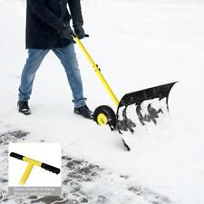 Snow Shovel With Wheels 29 Wide Snow Plow Shovel Snow Pusher Angle Adjustable