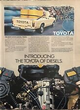 1981 Toyota Diesel Pickup Truck Vtg 1980s 80s Print Ad The Toyota Of Diesels