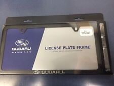 Genuine Subaru Logo Slim Line Black License Plate Frame Soa342l153 Wrx Sti Oem