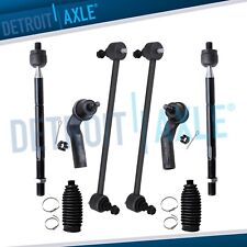 New 8pc Inner Outer Tie Rod Set Sway Bar Ends For 2007-09 Mazda 3 - Turbo Only