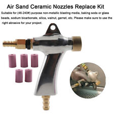 Rzz Sandblast Gun Air Sand Ceramic Nozzles Replace Kit For Sandblaster Cabinet