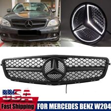 Amg Style Grille Grill For Mercedes Benz C-class W204 C280 C300 C250 2008-2014