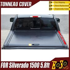5.8ft Hard Tonneau Cover Truck Bed For 2019-2024 Chevy Silverado Gmc Sierra 1500