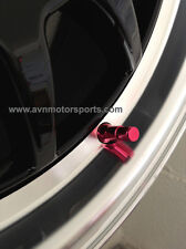 4 Pcs. Red Snap-in Wheel Rim Tire Valve Stem Enkei Caps Bbs