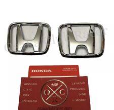 Oem Honda Del Sol Front Rear Emblem Set Logo Badges 93-97 92 94 95 96 Eg1 Eg2