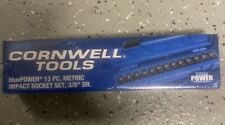 Cornwell Tools Blue Power Cbpi2m 13pc. Metric Impact Socket Set 38 Drive