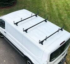 Heavy Duty 3 Bar Gfy Ladder Roof Rack Fits Transit Cargo Van Low Roof Black