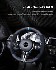 Real Carbon Fiber Steering Wheel Cover Trim For Bmw M2 M3 M4 M5 F87 F80 F82