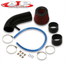 Universal 3.5 Short Ram Cold Air Intake Induction Pipe System Power Filter Bk
