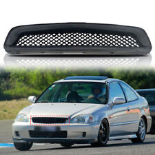 Fits 96-98 Honda Civic T-r Style Abs Black Front Hood Grille Grills