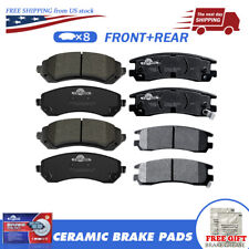 Front Rear Ceramic Brake Pads For 02-07 Buick Rendezvous 01-05 Pontiac Aztek