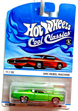 2013 Hot Wheels Cool Classics Green Amc Rebel Machine 1130 In Protector