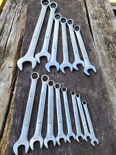 Vintage Craftsman Combination Wrenches 516 - 1 14 Sae - Set Of 14 Wrenches