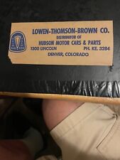 Hudson Dealer Tape Stickers Denver Co 40 1941 1948 1949 1950 1951 1952 1953 1954