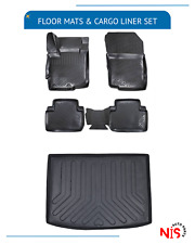 Floor Mats And Cargo Trunk Liner Set For Mitsubishi Eclipse Cross 2018-2024 3d