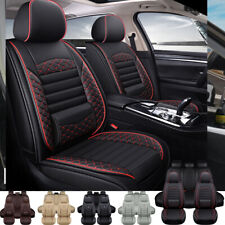 For Honda Cr-v Car Seat Covers Front Rear 5-seats Full Set Pu Leather Protector