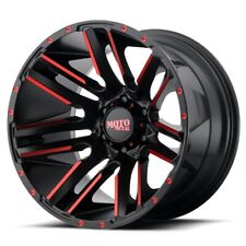 20 Inch Black Red Wheels Rims For Jeep Wrangler Jk Jl 5 Lug Moto Metal Mo978