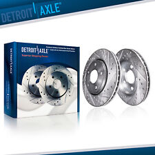 Front Drilled And Slotted Brake Rotors For 1993-2001 Subaru Impreza Legacy