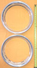 2 Wheel Rim Trims Vintage 17 Stainless Trim Ring - Gm Moparchevy Rally Used