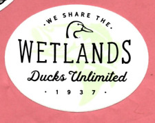 Vintage Ducks Unlimited We Share The Wetlands Ducks Unlimited 1937 Decal Sticker