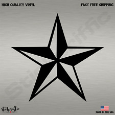 Nautical Star Die Cut Car Decal Sticker - Free Shipping