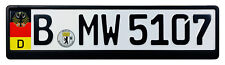 German License Plate With Coat Of Arms Eagle Flag For Bmw Mercedes Vw Audi