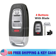 Smart Remote Car Key Fob Case Shell 4 Button For Audi Q5 2008-2016 Iyzfbsb802
