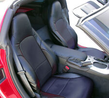 For Chevy Corvette C6 2005-2013 Black Iggee Custom Fit Full Set Seat Covers