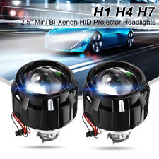 2x 2.5 Bi-xenon Hid Projector Retrofit Headlight Lens Head Lamp H1 H4 Diy Kit