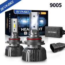 Bevinsee 9005 Hb3 Led Headlight Bulbs Kit Hilow Beam White Super Bright 10000lm