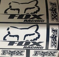 Dirt-bike Supermoto Motor Cross Atv For Fox Racing Custom Stickers 0.5-11.5 Blk