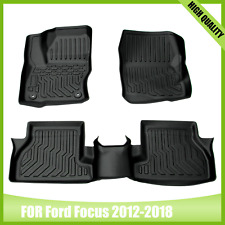 For 2012-2018 Ford Focus Floor Mats Cargo Liners 3d Tpe Rubber All Weather 3pcs