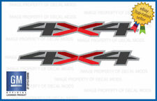 Set Of 2 - 2019 4x4 Decals Stickers Parts Chevy Silverado Red Gray Gm Fg5a1