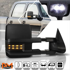 For 03-07 Silveradosierra Poweredheated Towing Mirrorsmoked Led Signal Right