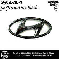 Genuine 86300l0za0 Oem N Rear Trunk Black H Logo Emblem For Hyundai Sonata 22-23