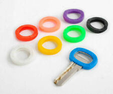 8pc Bright Colors Hollow Silicone Key Cap Covers Topper Keyring With Bly Braille