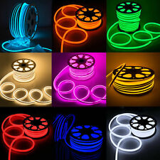50ft15m Smd2835 Led Neon Rope Light Strip Waterproof Indoor Outdoor Xmas Decor