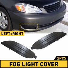 Lr Front Bumper Fog Light Grille Grill Cover Black For 2005-08 Toyota Corolla
