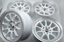 15 White Wheels Mx3 Ion G3 G5 Forenza Prius C Spark Cobalt Cl 4x100 4x114.3 Rims