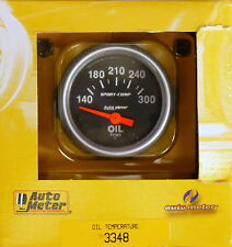 Auto Meter 3348 Sport Comp Electric Oil Temperature Gauge 100-300 F 2 116