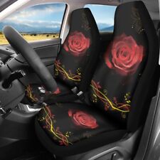 Funky Car Seat Covers Automotive Accessories Seat Cover Front Seats Rose Pattern